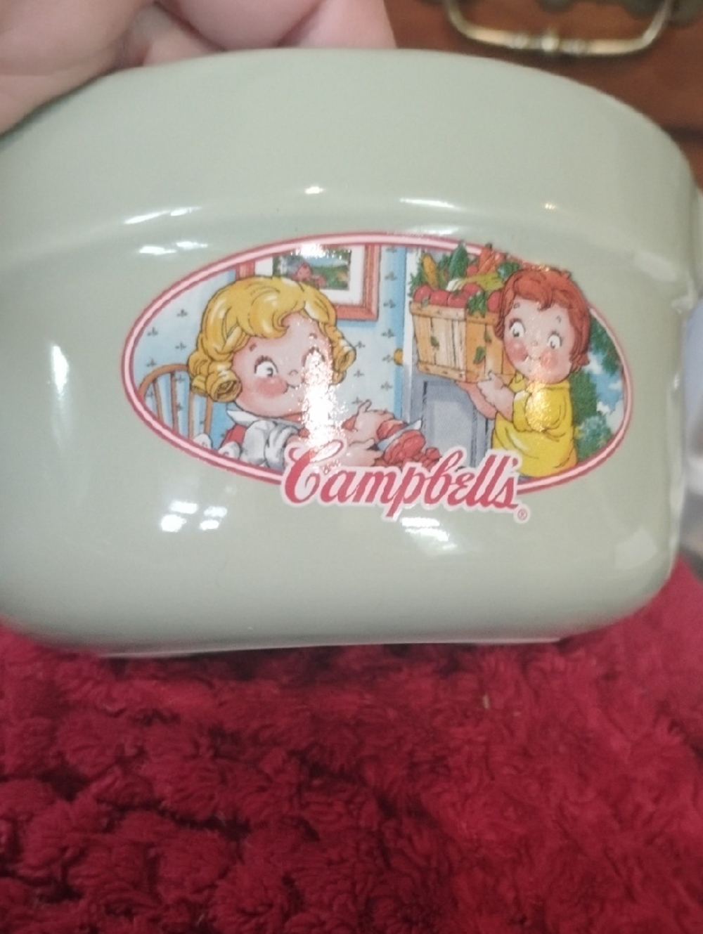 Campbell's Cream Ceramic Serving Bowl - Light Green